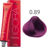 Schwarzkopf - Igora Royal - Haarverf - 0-89 Red Violet - Permanent