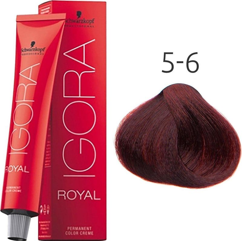 Schwarzkopf - Igora Royal - Haarverf - 5-6 Light Brown Chocolate - Permanent