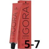 Schwarzkopf - Igora Royal - Haarverf - 5-7 - Permanent - Kleur Creme