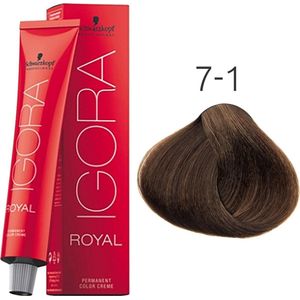 Schwarzkopf - Igora Royal - Haarverf - Medium Blonde Ash - Permanente Kleurcreme