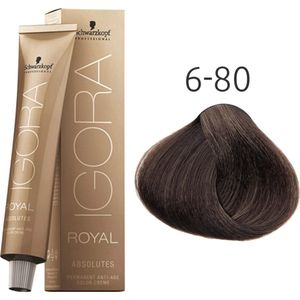 Schwarzkopf - Igora Royal Absolutes - Haarverf - Donkerblond Rood Natuur - 100% Dekking