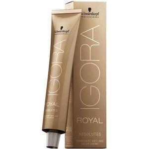 Schwarzkopf - Igora Royal Absolutes - Haarverf - Middelblond Koper Natuur - 100% Dekking