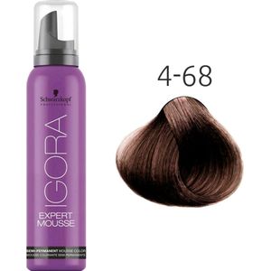 Semi-Permanente Kleur Igora Expert Schwarzkopf 4-68 Mousse (100 ml)