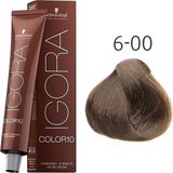 Permanente Kleur Igora Color10 Schwarzkopf 6-00 (60 ml)