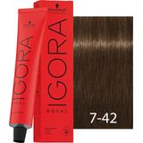 Schwarzkopf - Igora Royal - Haarverf - Middenblond Beige As - 100% Grijsdekking