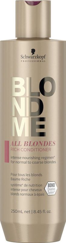 Schwarzkopf - Blond Me All Blondes Rich Conditioner - 250 ml - Voedende Conditioner