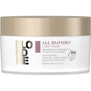 Schwarzkopf - Blond Me All Blondes Light Mask - Haarmasker - Versterkt Haarkleur