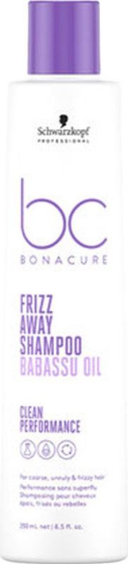 Schwarzkopf - BonaCure Clean Performance Frizz Away Shampoo - Transparant - 250ml