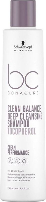 Schwarzkopf - BonaCure Clean Performance - Shampoo - Diepe Reiniging - Vitamine E