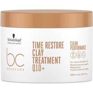 Schwarzkopf - Bonacure Time Restore Clay Treatment - Haarmasker - Q10+
