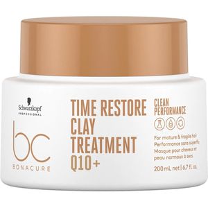 Schwarzkopf - Bonacure Time Restore Clay Treatment - Haarmasker - Veganistisch