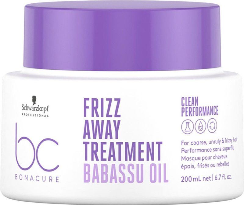 Schwarzkopf - BC Frizz Away Treatment - Haarmasker - 200ml - Vegan Formule