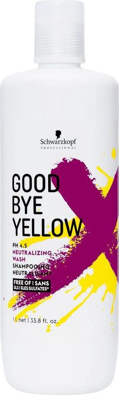 Schwarzkopf - Goodbye Yellow - Shampoo - Neutraliserend - Vegan