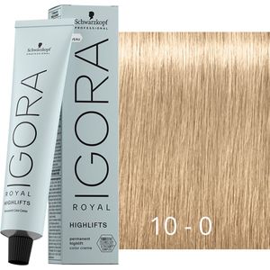 Schwarzkopf Professional - IGORA Royal Highlifts - Permanente Haarkleuring - Ultrablond Natur - 60 ml