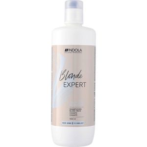 Indola - Blonde Expert Insta Cool Shampoo - 1000 ml - Voor Geblondeerd Haar