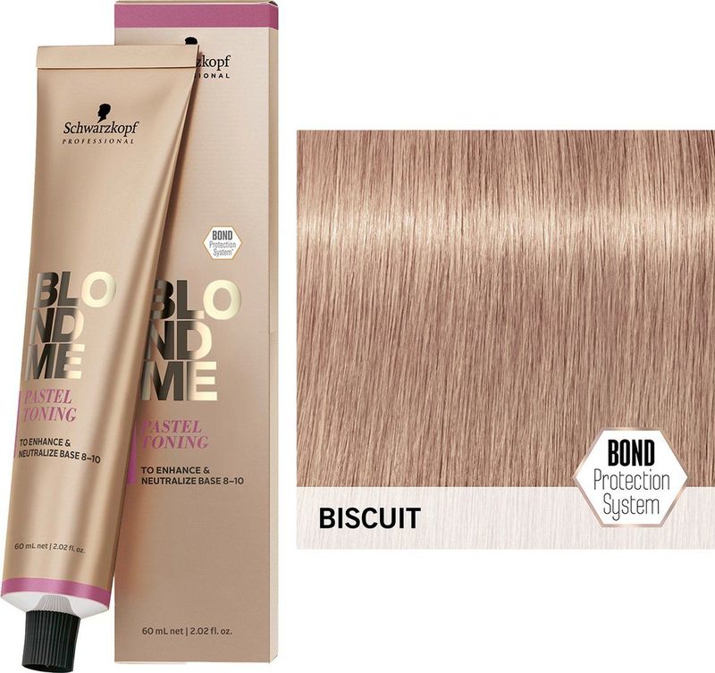 Schwarzkopf - BlondMe Toning Biscuit - 60ml - Haarverf - Ammoniakvrij