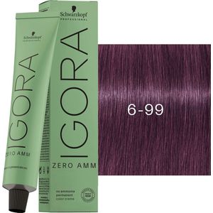 Schwarzkopf - Igora Zero Amm Color Cream - 60ml - Ammoniakvrij - Kleurresultaat