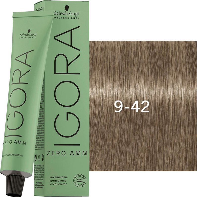 Schwarzkopf - Igora Zero Amm Color Cream - 60ml - Ammoniakvrije Haarkleuring