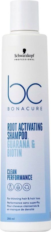 Schwarzkopf - Bonacure Root Activating Shampoo - 250 ml - Vegan - Guaraná - Biotine