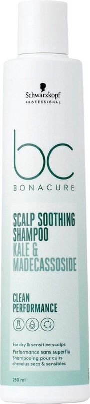 Schwarzkopf - BonaCure Clean Performance - Shampoo - 250ml - Voor Droge Hoofdhuid