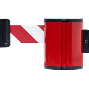 Bandhouder van aluminium, Wall XXL, bandkleur rood/wit, behuizingskleur rood