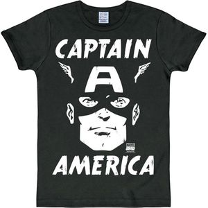 Logoshirt T-Sirt Captain America - Portrait