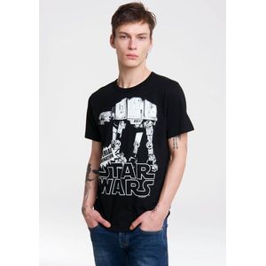 LOGOSHIRT - AT-AT - T-shirt - Zwart/Wit - Katoen