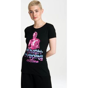 LOGOSHIRT Shirt  lila / zwart