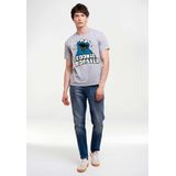 Logoshirt - T-Shirt - Lichtblauw - Krümelmonster - Sesamstraat