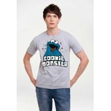 Logoshirt - T-Shirt - Lichtblauw - Krümelmonster - Sesamstraat