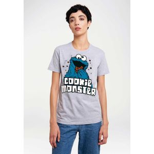 LOGOSHIRT T-Shirt Sesamstrasse - Krümelmonster mit lizenziertem Originalddesign