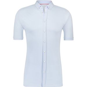 Desoto Overhemd - Lichtblauw - 100% Katoen - Korte Mouwen