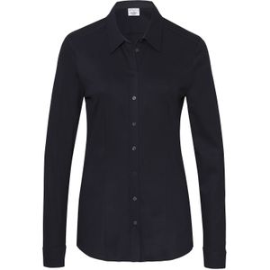 Desoto Blouse - Blauw - Effen - Halslijn: Kraag