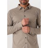 MARVELIS - Body Fit Overhemd - Beige - Strijkvriendelijk