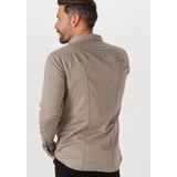 MARVELIS - Body Fit Overhemd - Beige - Strijkvriendelijk