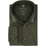 Desoto Kent - Overhemd - Groen - Katoen