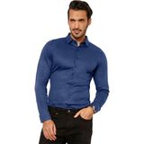 Desoto - Overhemd - Donkerblauw - Katoen