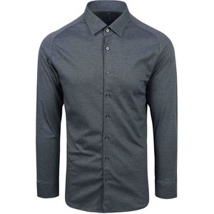 Desoto - Business Overhemd - Donkerblauw - Katoen - Slim Fit