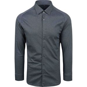 Desoto - Business Overhemd - Donkerblauw - Katoen - Slim Fit