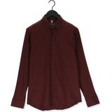 Desoto - Kent Overhemd - Bordeaux - Katoen - Slim Fit