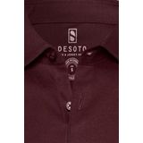 Desoto - Kent Overhemd - Bordeaux - Katoen - Slim Fit