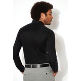 Desoto, Overhemden, Heren, Zwart, S, Zwarte Kent Overhemd Lange Mouwen