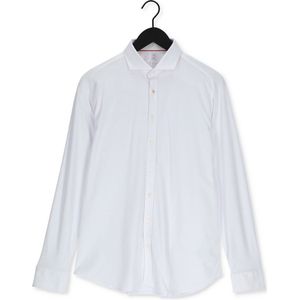 Desoto Overhemd Strijkvrij Jersey Wit - Heren - Overhemden Formeel