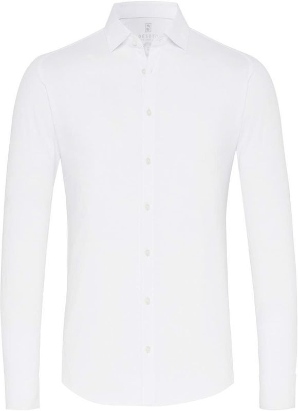 DESOTO Herren Jerseyhemd - Bügelfrei solid White 3XL XXL