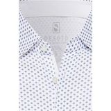 Desoto Overhemd Grafische Print Wit - Casual - 100% Jersey Katoen