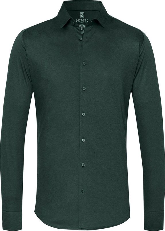 Desoto Kent - Overhemd - Groen - Katoen