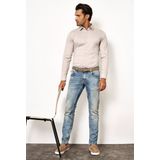 Desoto - Casual Kent Overhemd - Licht Beige - Katoen