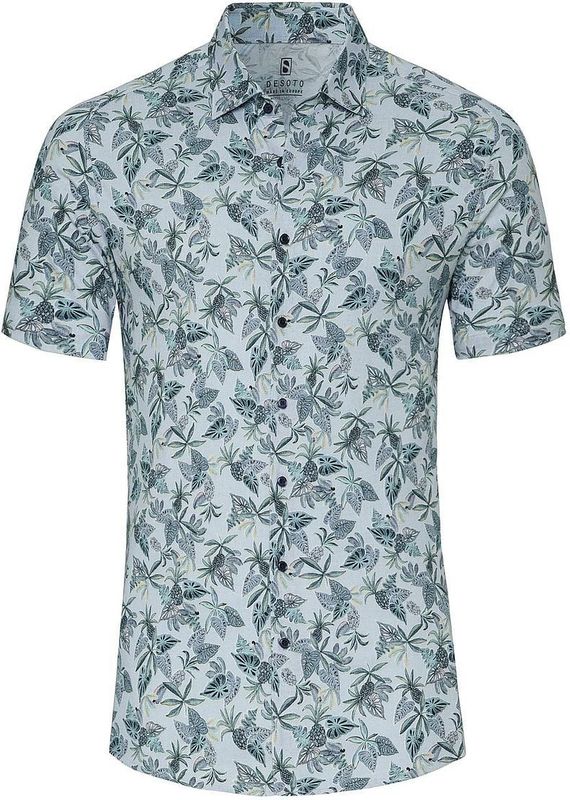 Desoto Short Seeve Jersey Overhemd Print ichtbauw