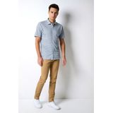 Desoto - Jersey Shirt - Blauw/Geel - Korte Mouw - 100% Katoen