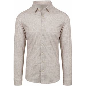 Desoto Overhemd Optics Beige - Maat XXL - Heren - Overhemden Casual